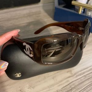 Authentic Chanel Sunglasses- Brown